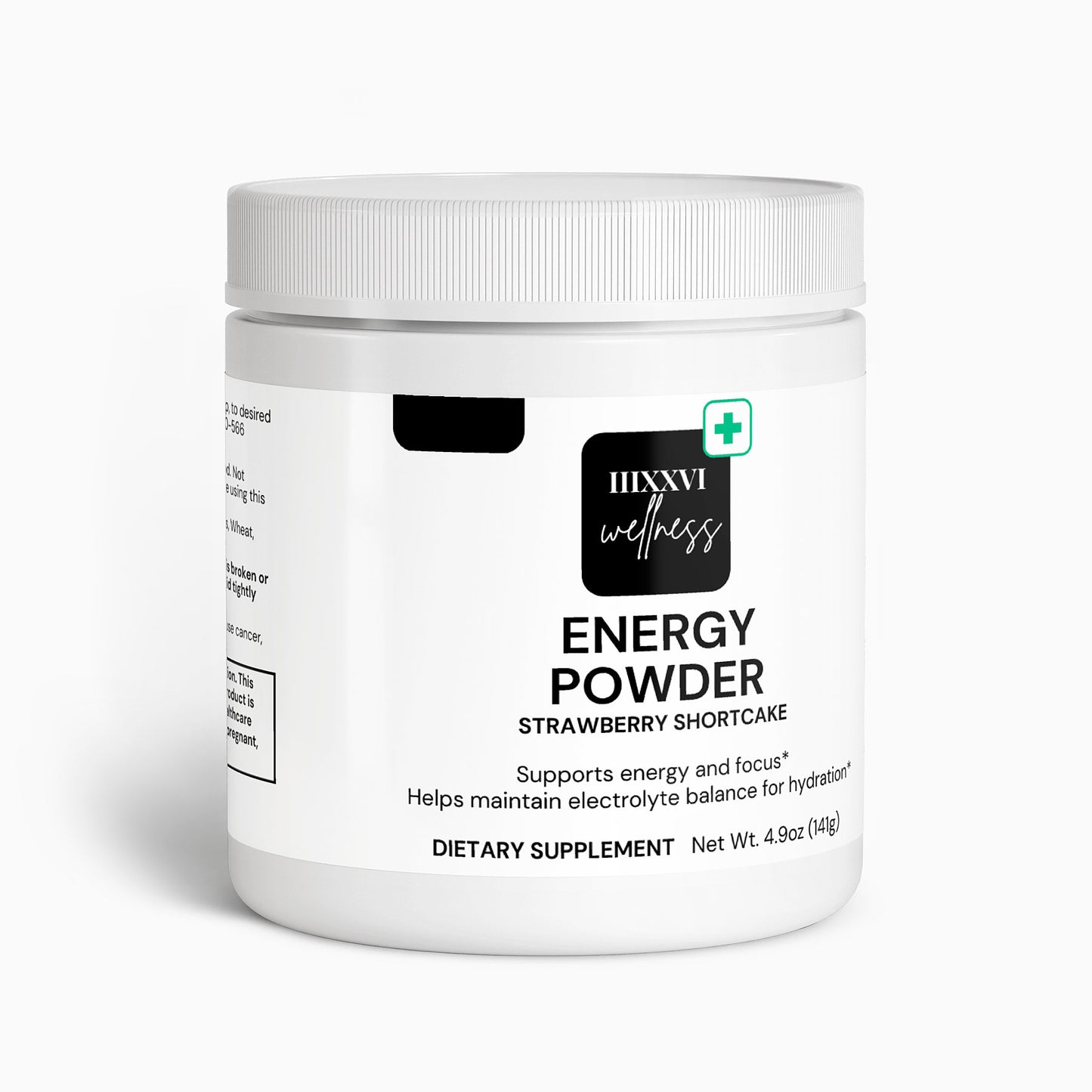IIIXXVI Wellness Energy Powder (Strawberry Shortcake)