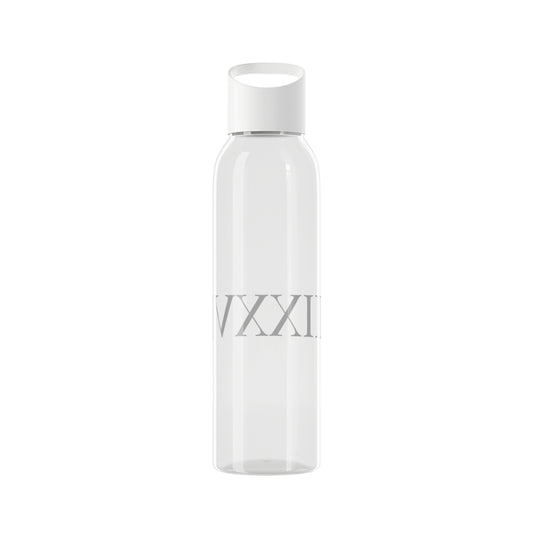 IIIXXVI WELLNESS Elegant Sky Water Bottle - Minimalist Design with Roman Numerals