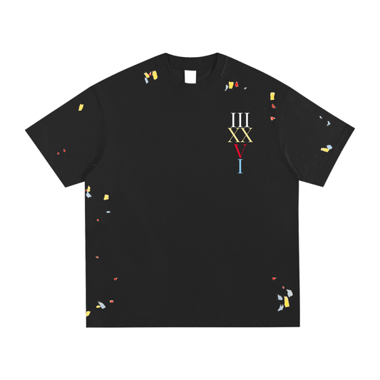 IIIXXVI Paint Splatter T-Shirt